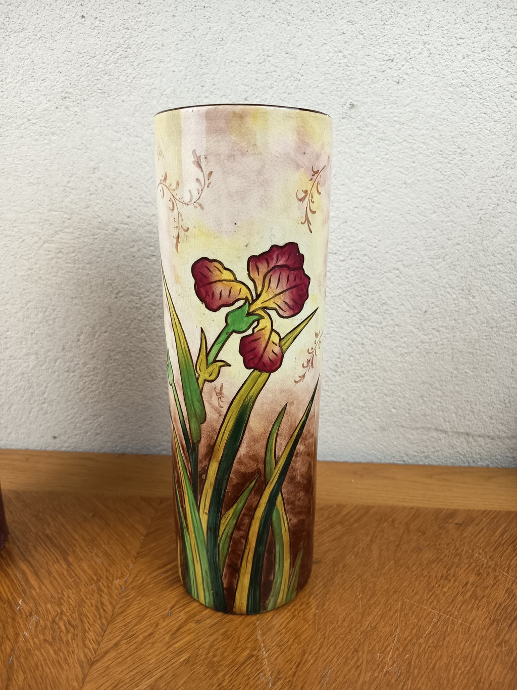 Paire de vases – Faïencerie de Fives-Lille – décor iris