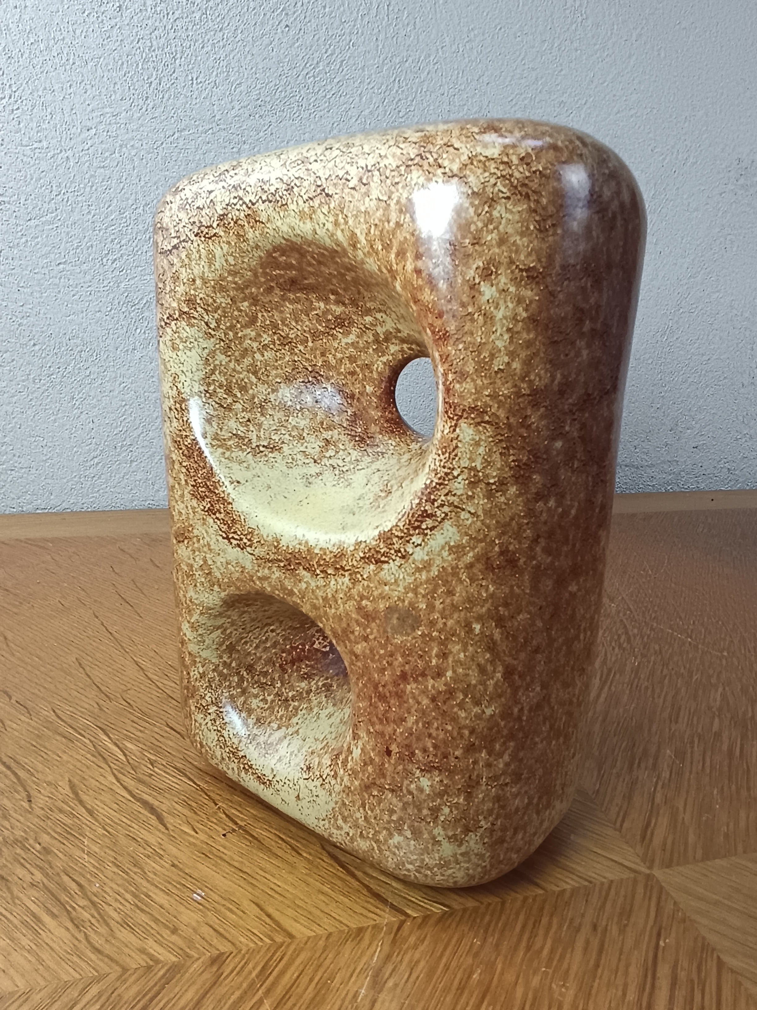 Vase en céramique de Roberto Rigon édité par bertoncello