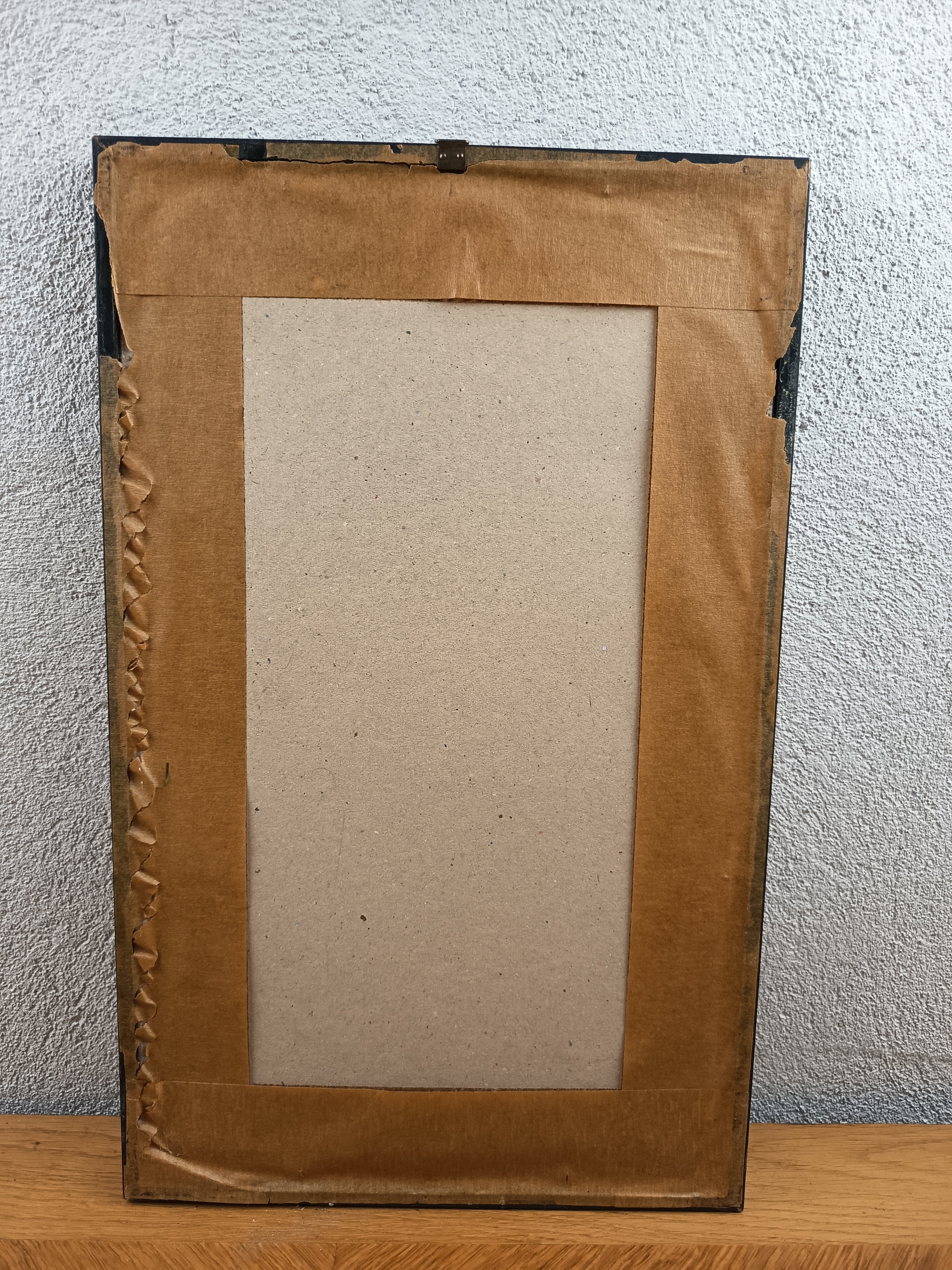 Dessin de mode Art Nouveau signé J. Nicolai – Encre de Chine & aquarelle – Élégante au chapeau noir