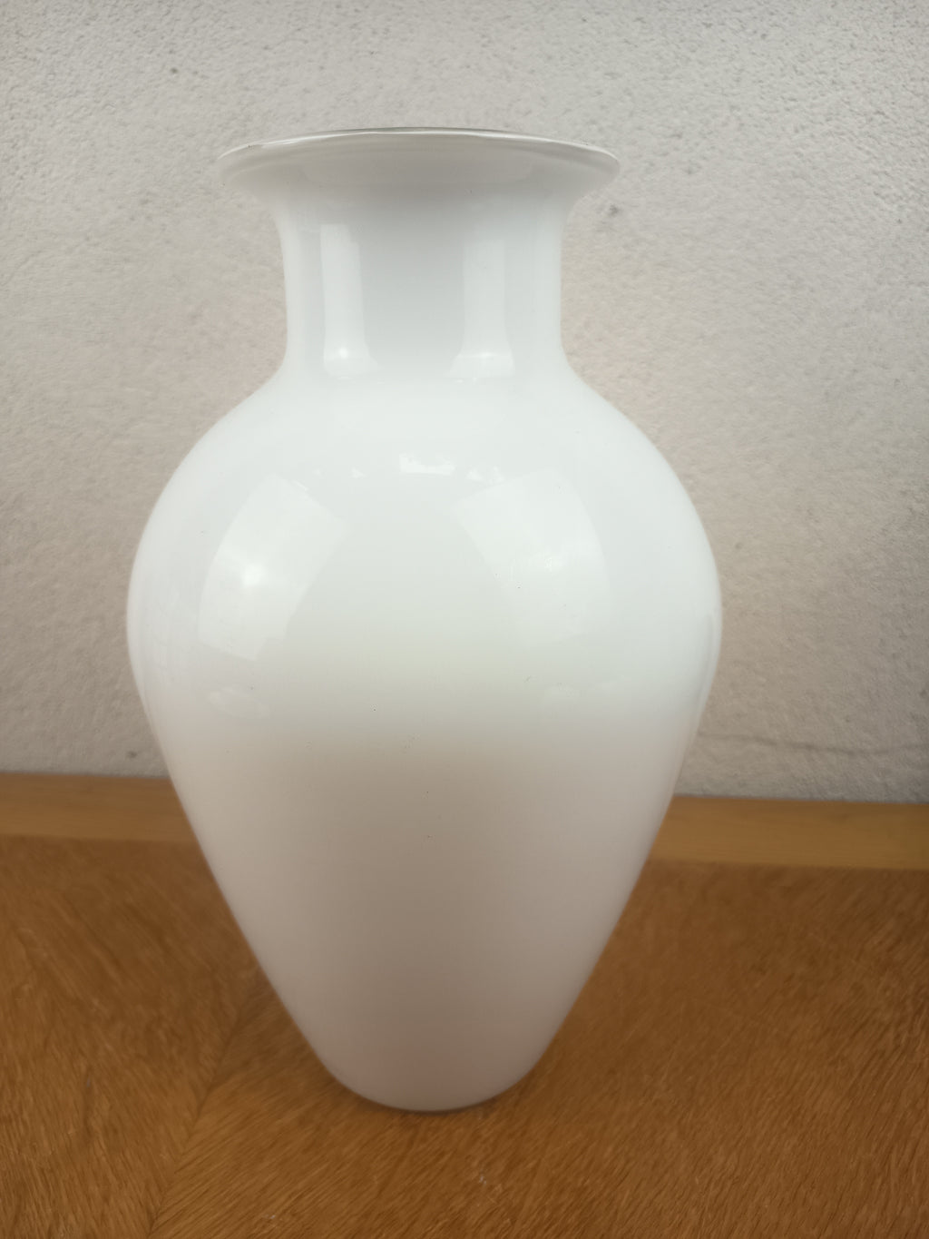 Vase Barovier & Toso en verre de Murano blanc