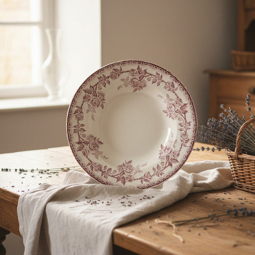 Assiette creuse ancienne H. Boulenger & Cie modèle « France » 
