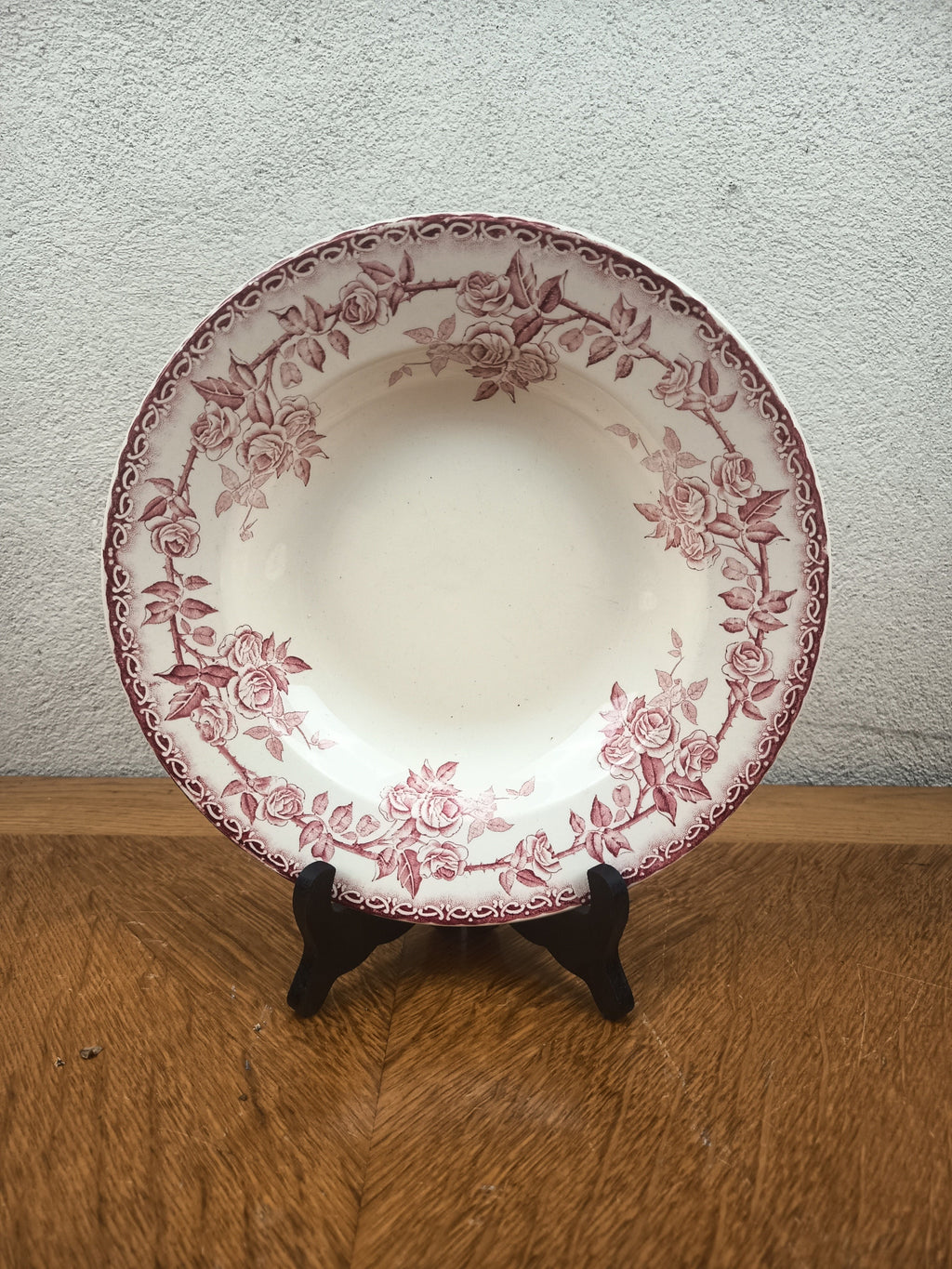 Assiette creuse ancienne H. Boulenger & Cie modèle « France » 