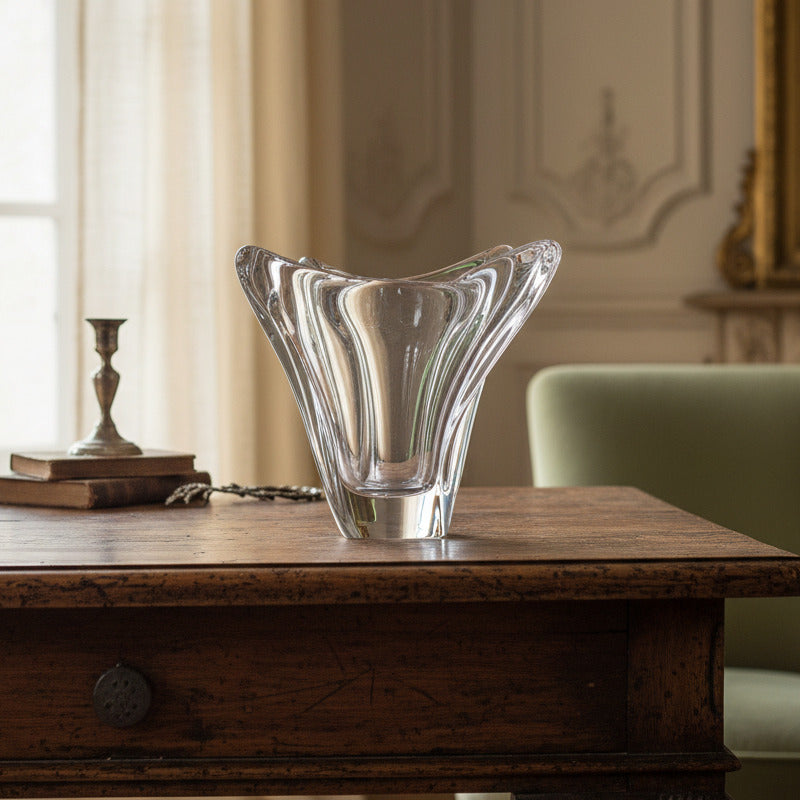 Vase en cristal signé Daum France