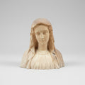Ancien buste de la Vierge en terre cuite