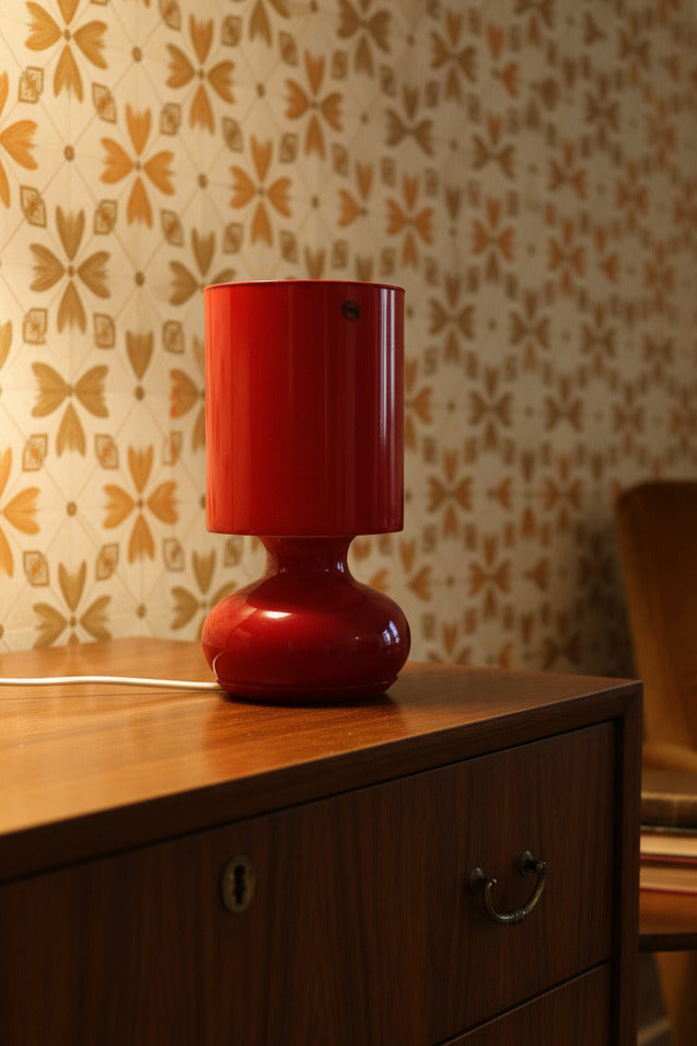 Lampe vintage entièrement en verre – Design années 90 