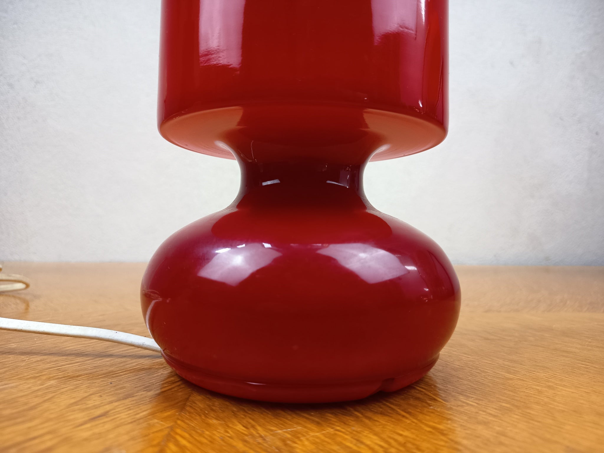 Lampe vintage entièrement en verre – Design années 90 – Décoration rétro contemporaine