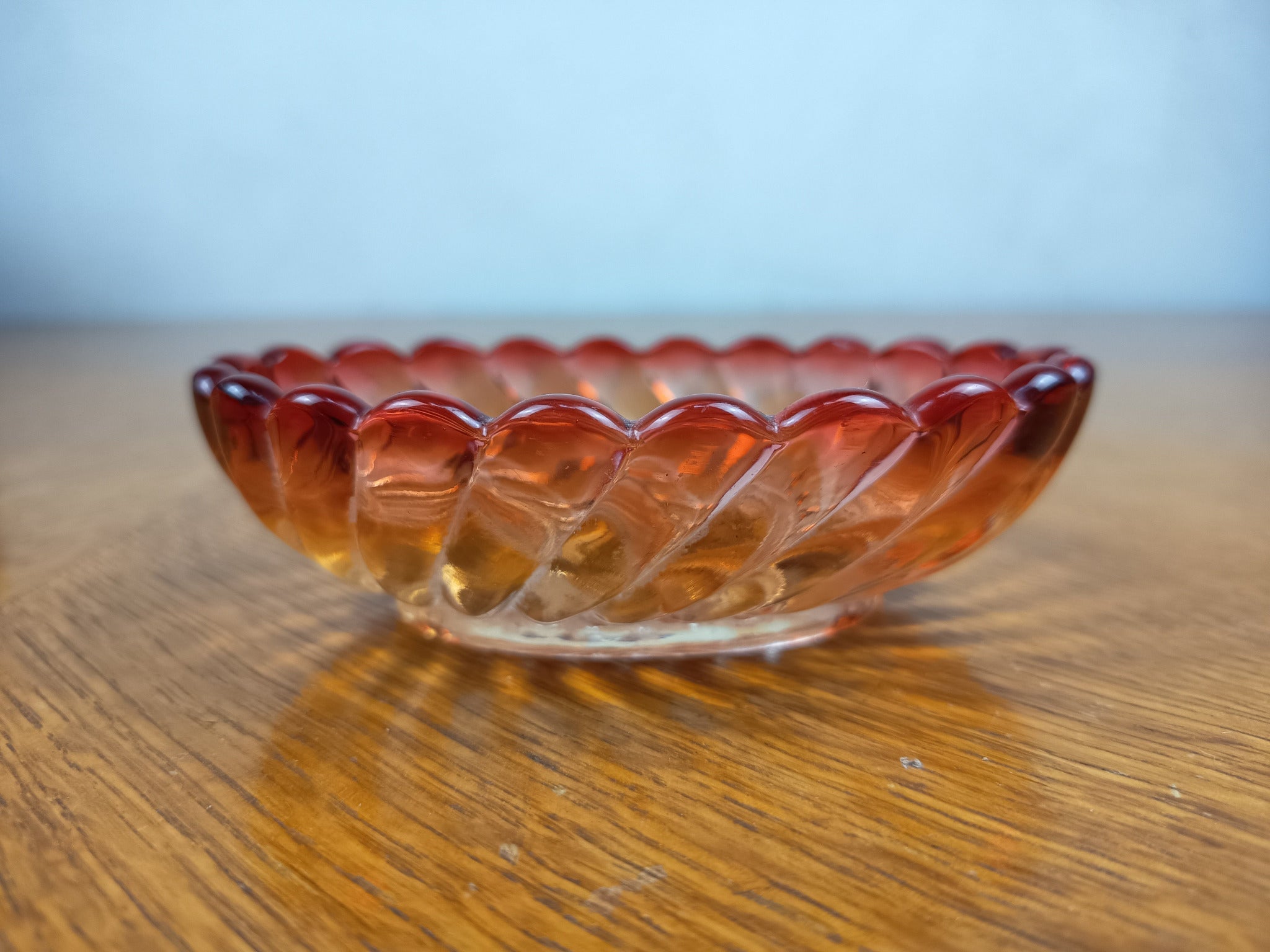 Coupelle porte-savon Baccarat modèle Bambou – Verre teinté rouge