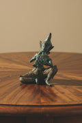Statuette Bouddha Teppanom en bronze patiné – 13,5 cm