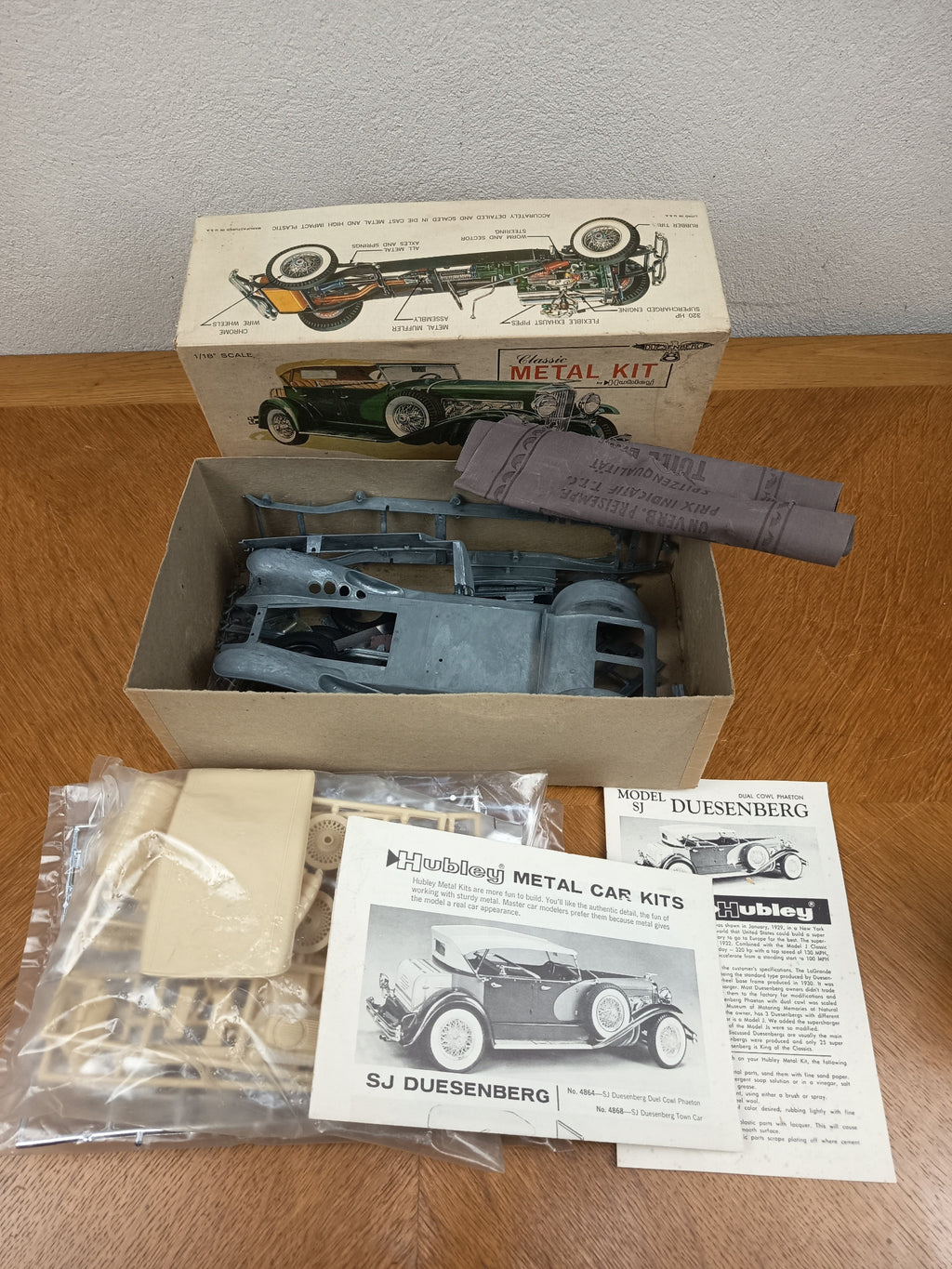 Maquette ancienne Classic Metal Kit Duesenberg SJ Hubley – complète jamais utilisée