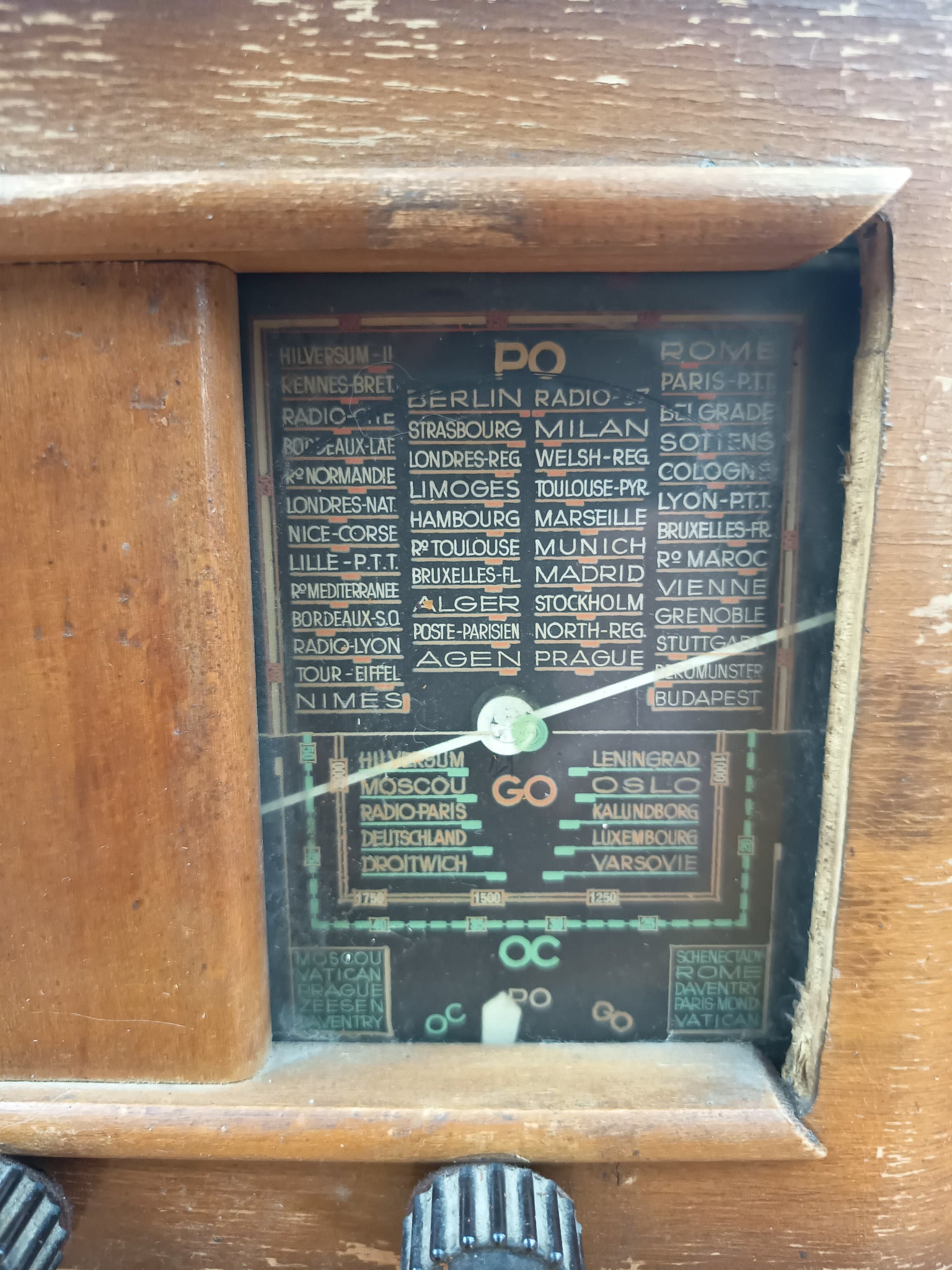 Petite Radio TSF à Lampes Vintage en Bois – Poste Ancien Décoratif Années 40/50