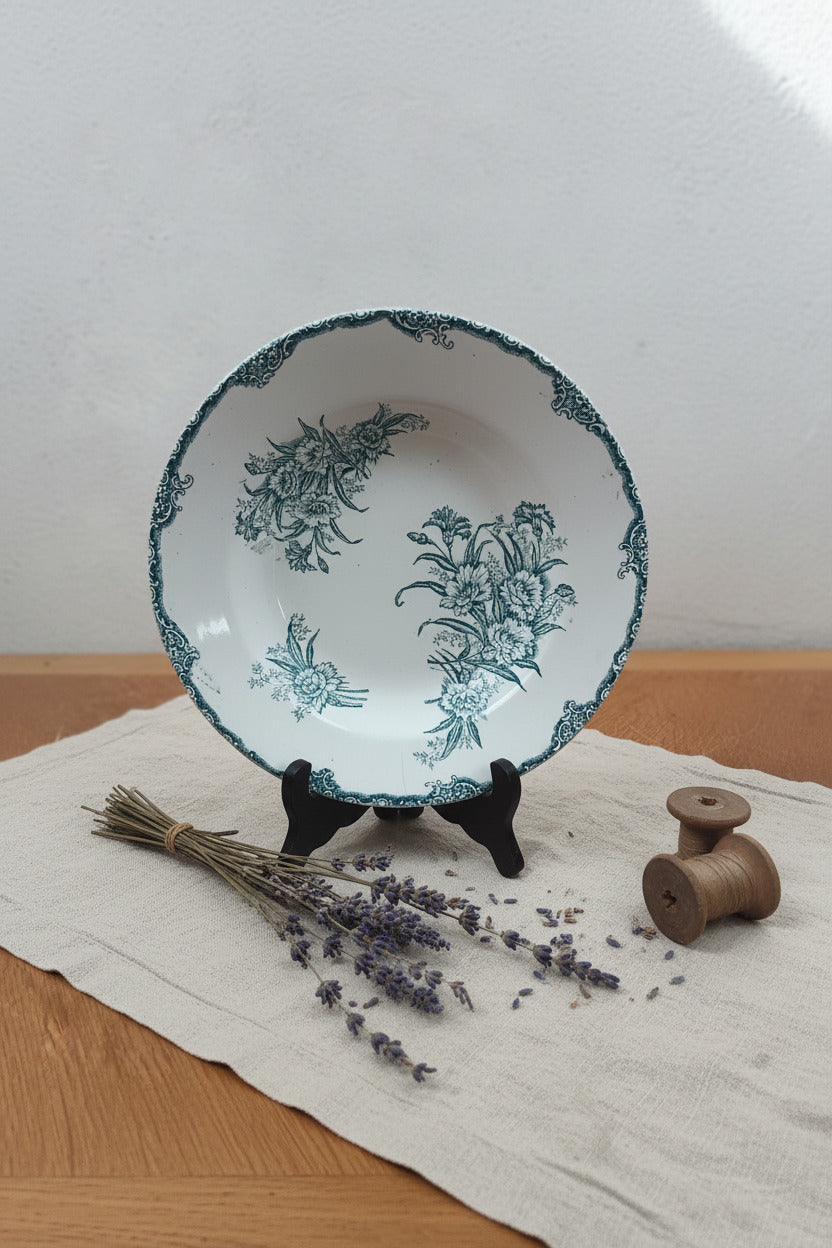 Assiette Creuse Terre de Fer Modèle Œillet – Manufacture LG