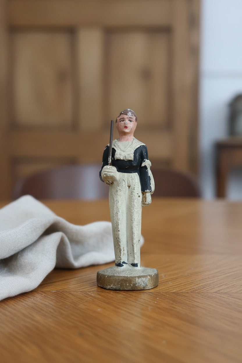 Petit personnage de communiant ancien – Figurine religieuse – 7,5 cm