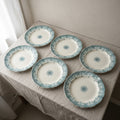 Lot de 6 assiettes anciennes en terre de fer – Modèle Henriette – Hippolyte Boulenger Choisy-le-Roy