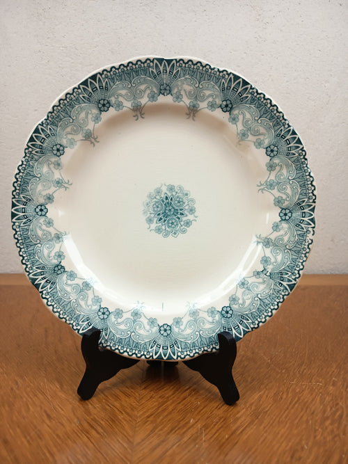 Assiette ancienne Terre de Fer – Modèle Henriette – Hippolyte Boulenger Choisy-le-Roi – 24 cm