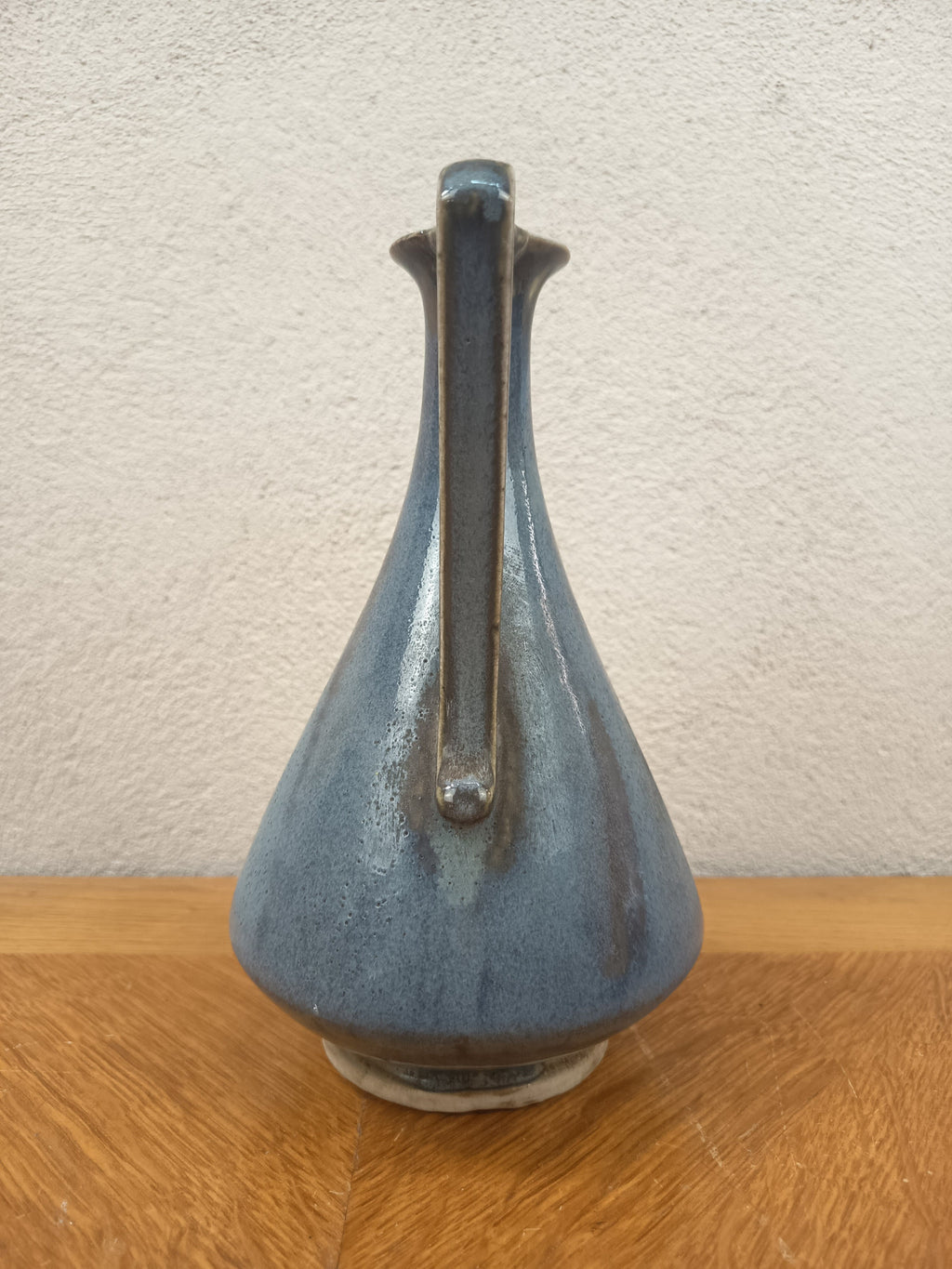 Pichet ancien Fournier-Demars en céramique émaillée bleue et verte