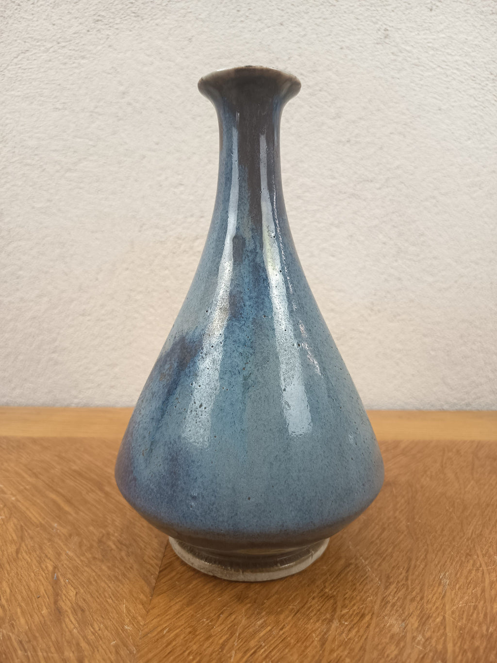 Pichet ancien Fournier-Demars en céramique émaillée bleue et verte