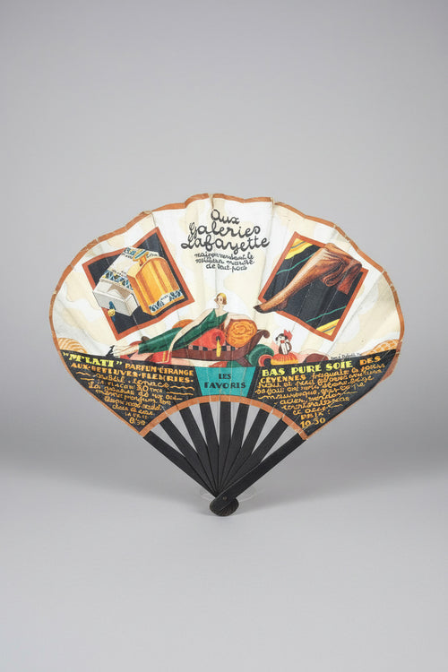 Éventail Galeries Lafayette 1924 Jack Roberts Art déco