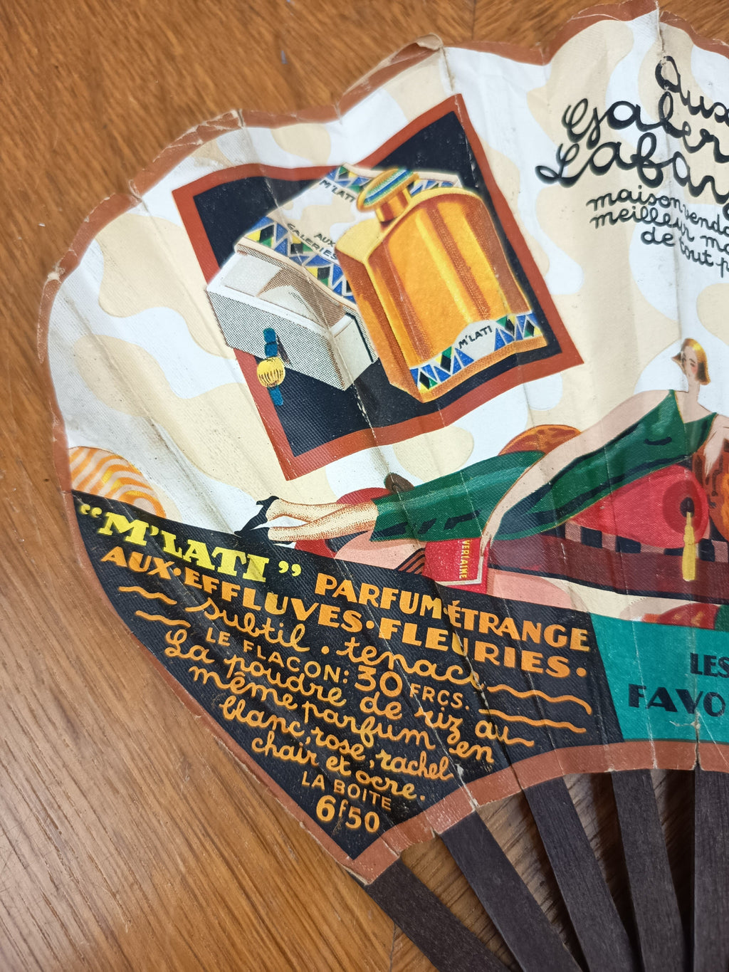 Éventail Galeries Lafayette 1924 Jack Roberts Art déco
