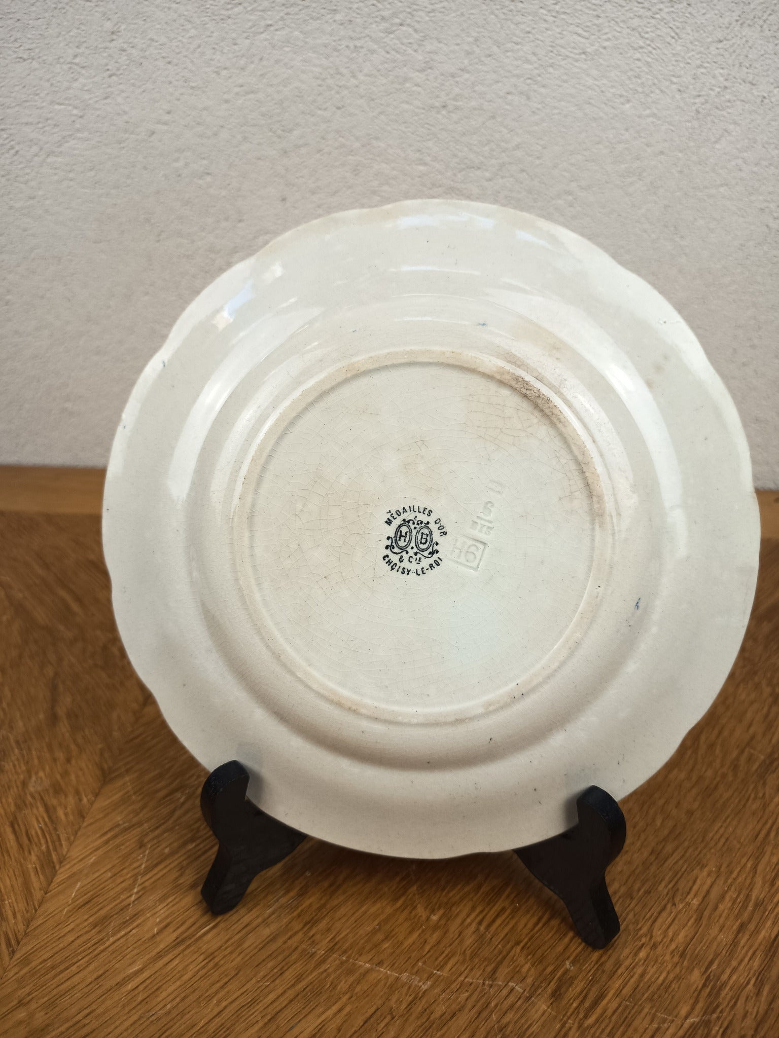 Assiette parlante Choisy-le-Roi Crakfort n°11 XIXe