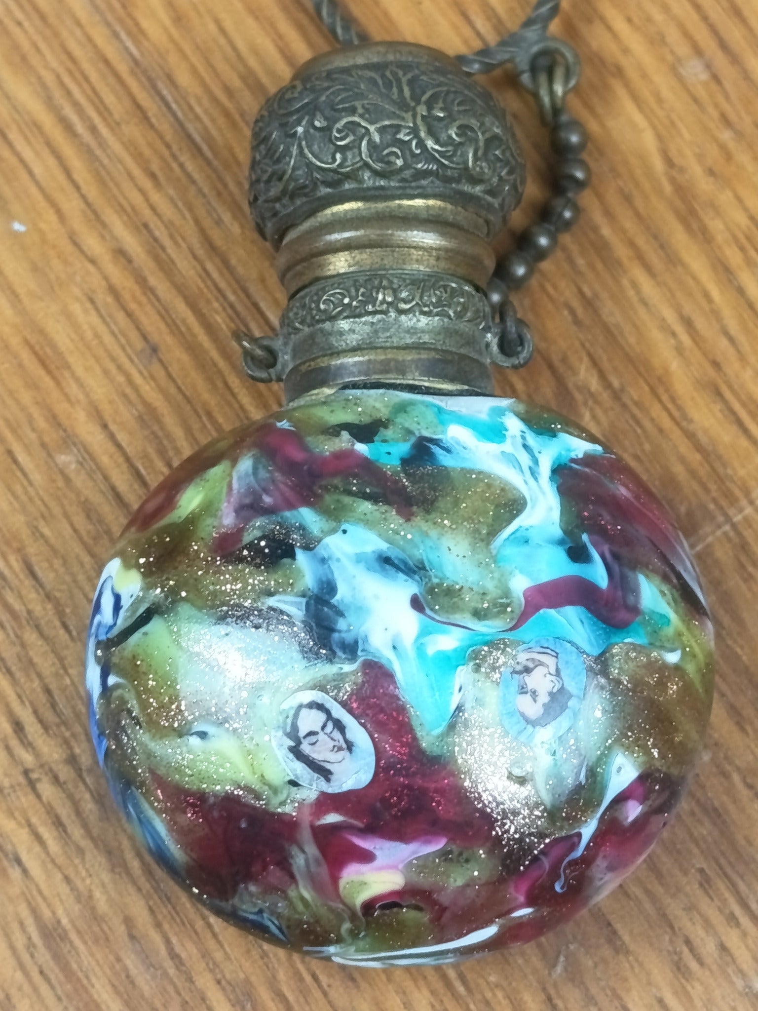 flacon à parfum Murano XIXe – Murrines portraits – Type Bigaglia Franchini