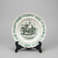 Assiette Creil Montereau Vélocipédomanie n°3 – 1876