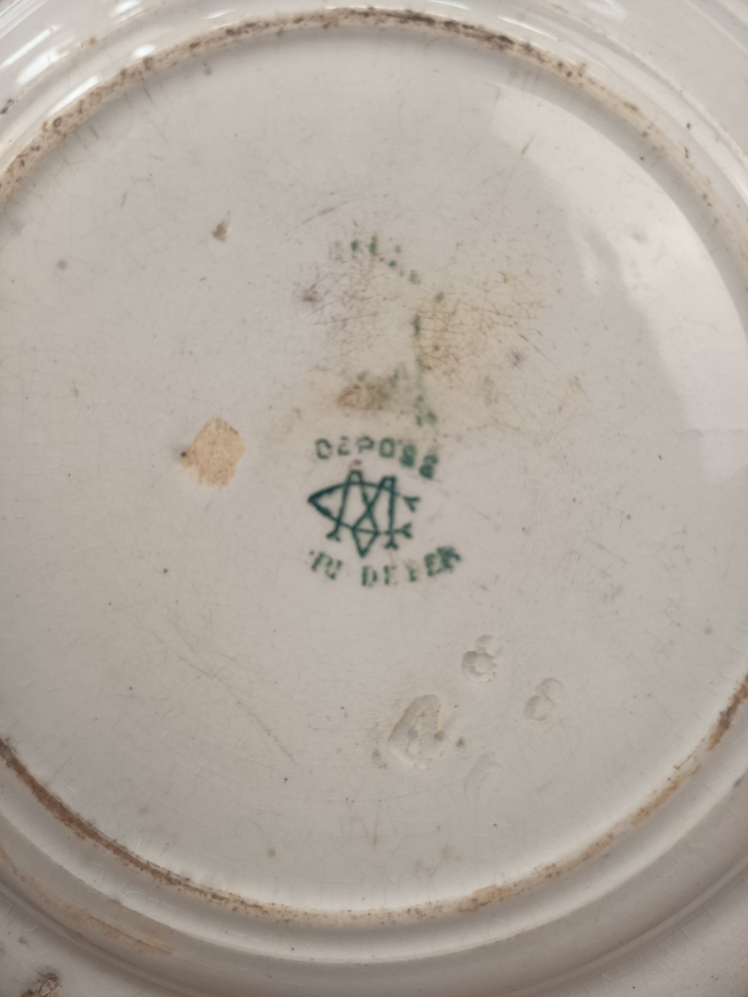 Assiette Creil Montereau Vélocipédomanie n°3 – 1876