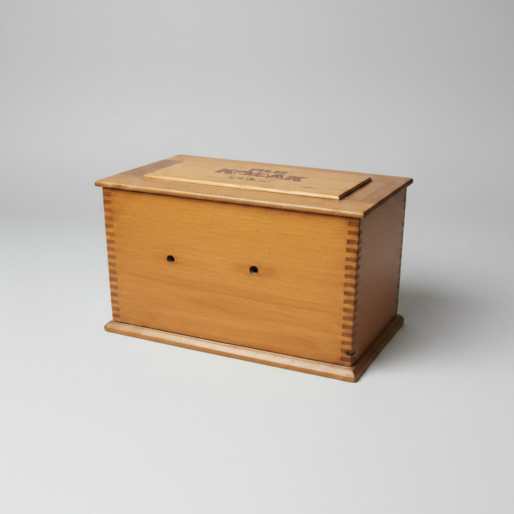 Ancienne boîte Kodak Film Tank Model B-2 3½ pouces en bois