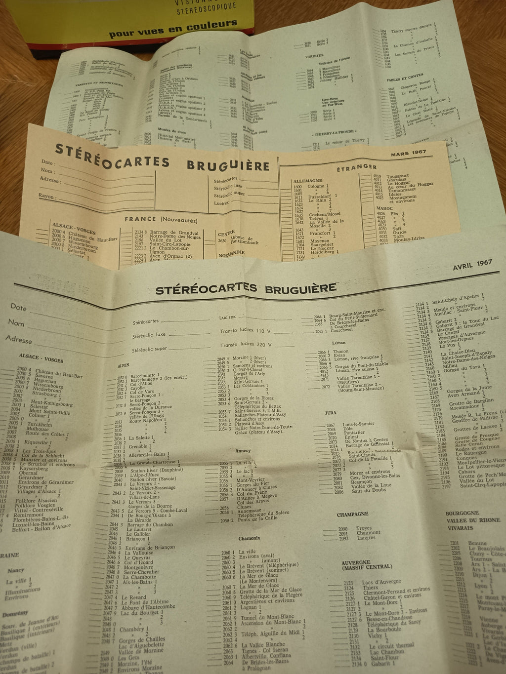Stéréoclic Super Bruguière vintage des années 60 en boîte d'origine
