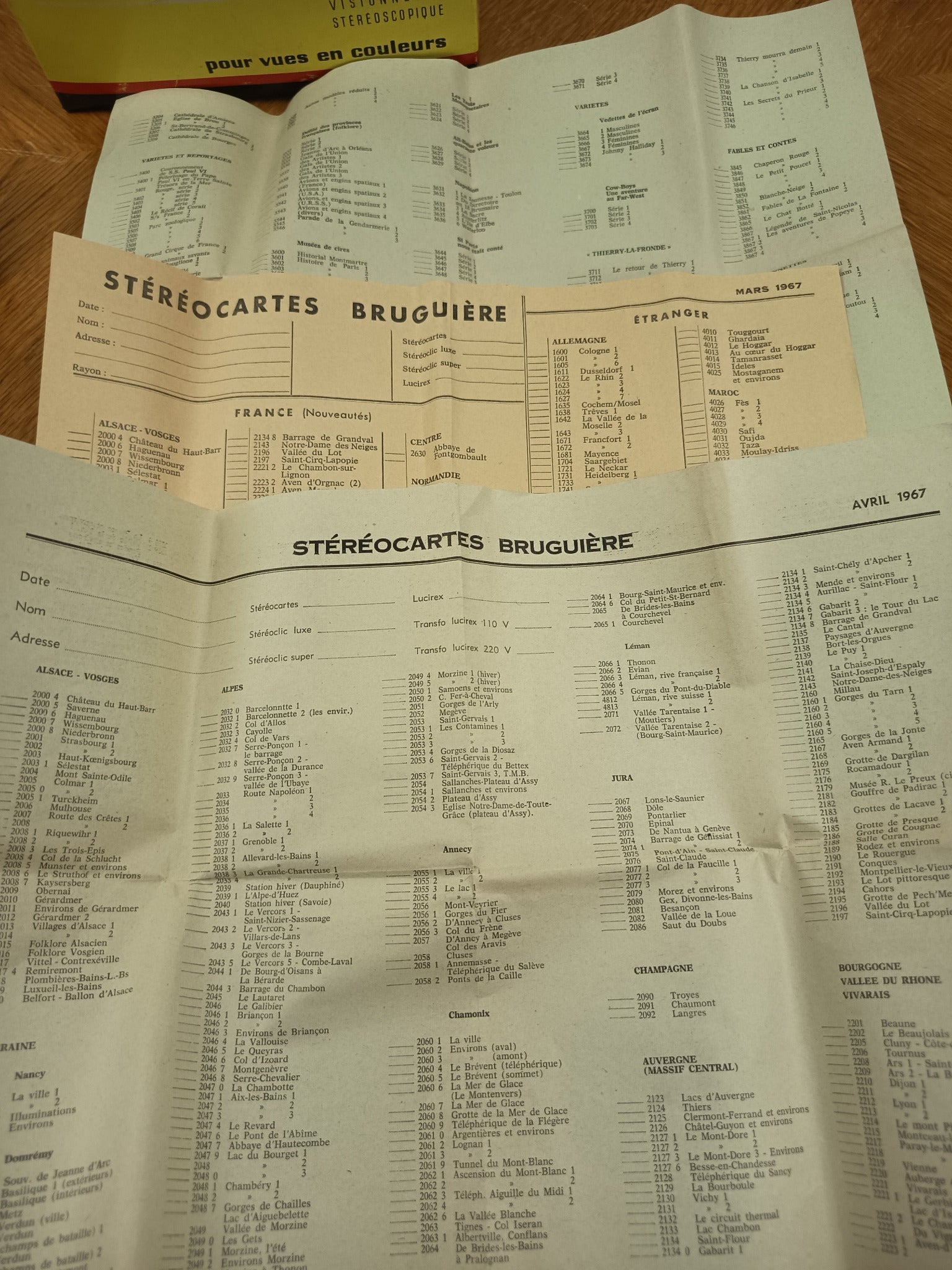 Stéréoclic Super Bruguière vintage des années 60 en boîte d'origine