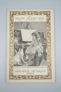 Rare catalogue Au Bon Marché Paris Librairie Musique de 1913, Maison A. Boucicaut. 20 pages illustrées de livres et publications anciennes