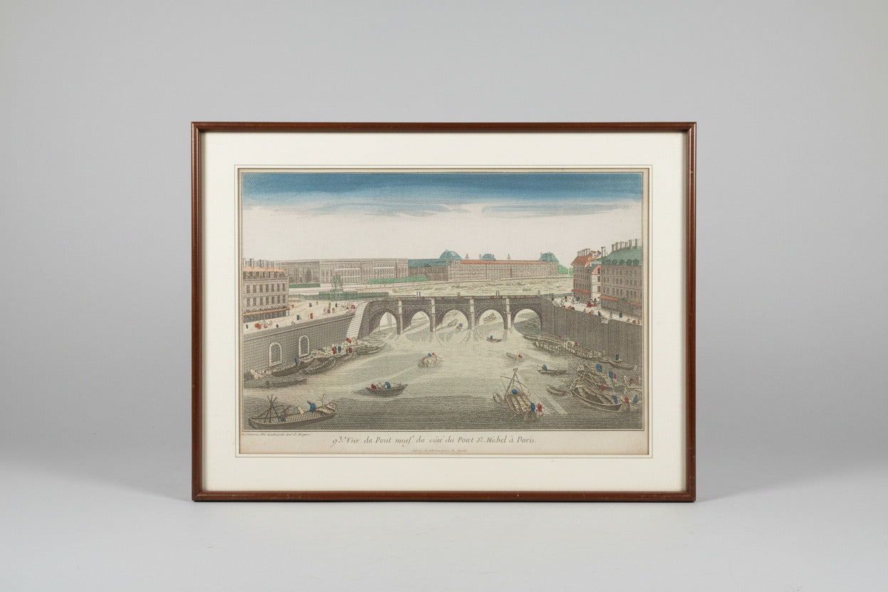 Vue d’optique Pont-Neuf Paris XVIIIe – Daumont Lachaussée – vers 1777