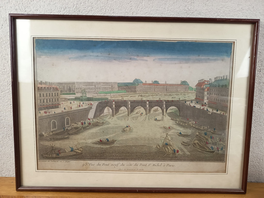 Vue d’optique Pont-Neuf Paris XVIIIe – Daumont Lachaussée – vers 1777