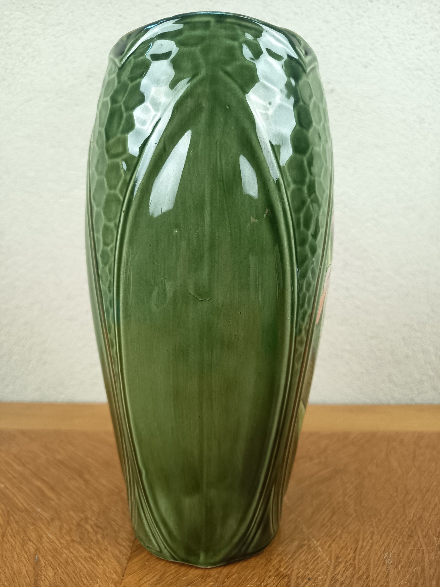Paire de vases Art nouveau Saint-Amand vers 1910-1915, Nouvelles Usines Céramiques du Nord, décor d’orchidées peint à la main