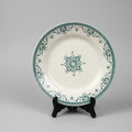 Assiette ancienne Creil et Montereau modèle Amiral en Terre de Fer
