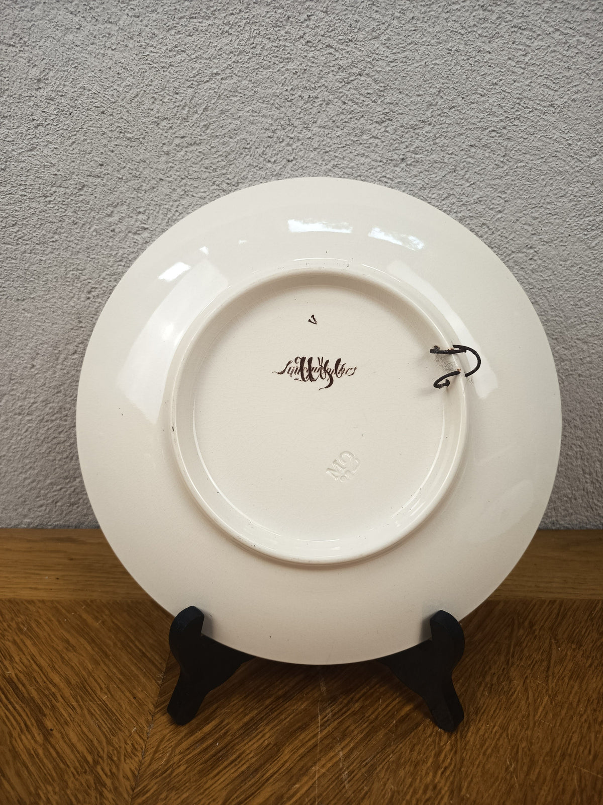 Assiette historiée Sarreguemines représentant Adolphe Thiers