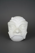 Masque mural en plâtre – Visage fantastique en relief – XXe siècle